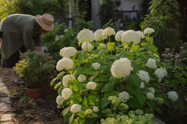 Hortensie Annabelle (Hydrangea arborescens) – plantare și îngrijire pas cu pas
