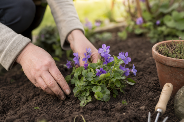 Toporaș (Viola odorata) – plantare, udare și întreținere