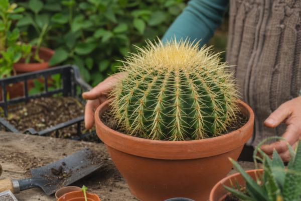 Cactus-butoi (Echinocactus grusonii) – sfaturi pentru plantare, creștere și întreținere
