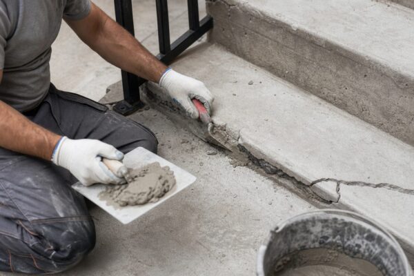 Cum repari treptele din beton crăpate sau ciobite