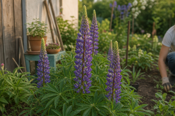 Lupin (Lupinus polyphyllus) – sfaturi pentru plantare, creștere și întreținere