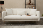 Canapea Tapitata cu 3 Locuri Simena Cream 210 X 80 X 95