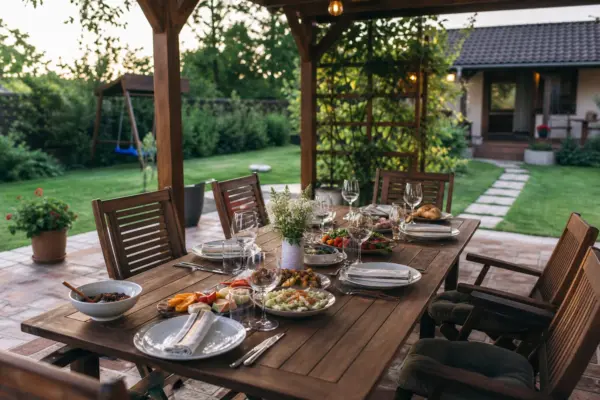 Cum amenajezi o zonă de luat masa în aer liber