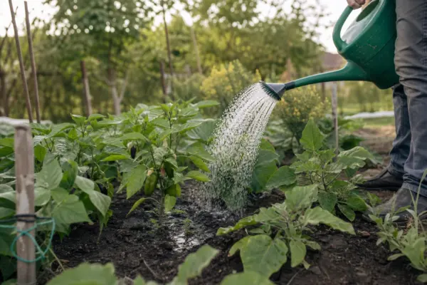 De câtă apă au nevoie ardeii, vinetele și castraveții